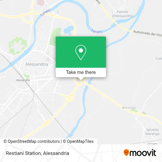 Restiani Station map