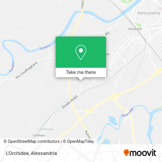 L'Orchidea map