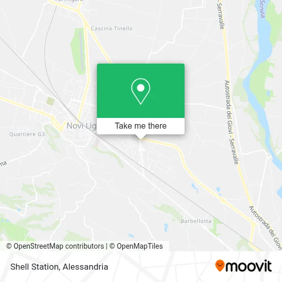 Shell Station map