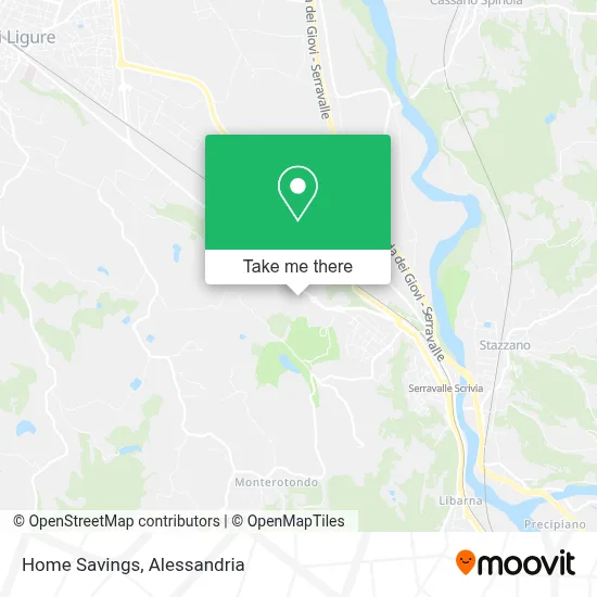 Home Savings map