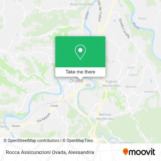 Rocca Assicurazioni Ovada map