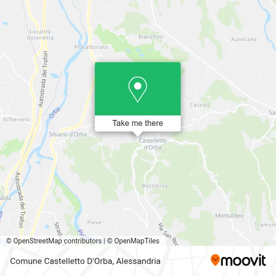 Comune Castelletto D'Orba map