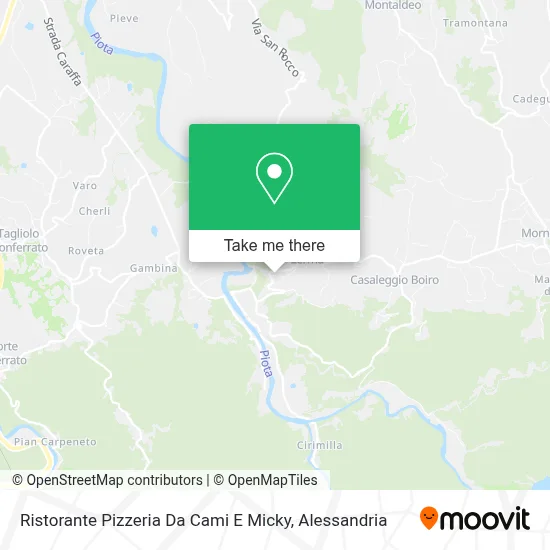 Ristorante Pizzeria Da Cami E Micky map
