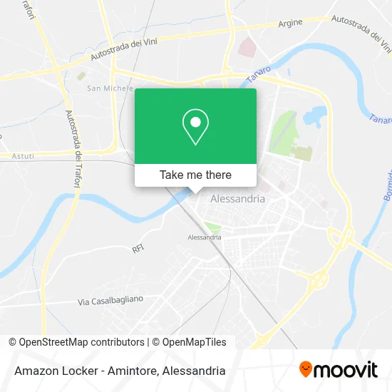 Amazon Locker - Amintore map