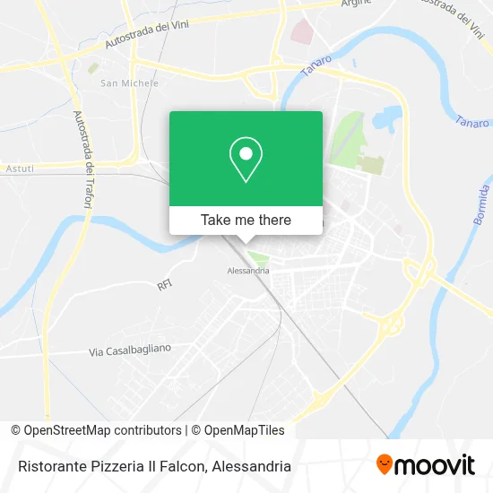 Ristorante Pizzeria Il Falcon map