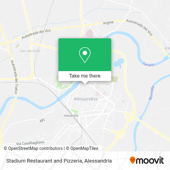 Stadium Restaurant and Pizzeria map