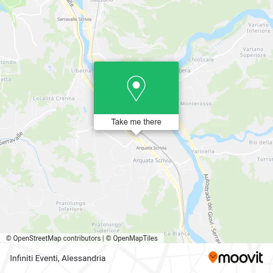 Infiniti Eventi map