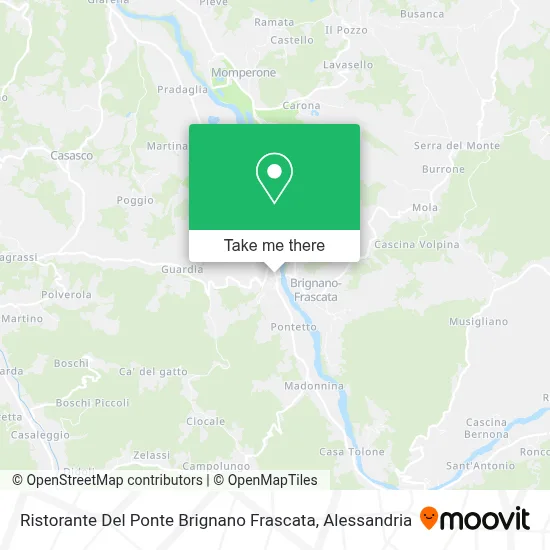 Ristorante Del Ponte Brignano Frascata map