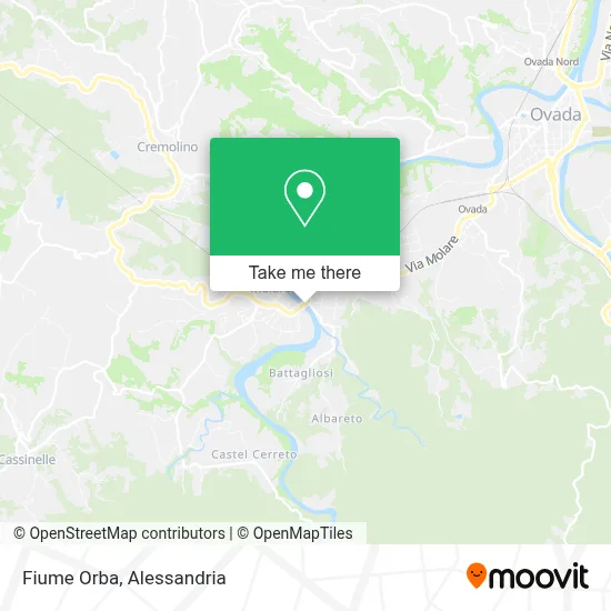 Fiume Orba map