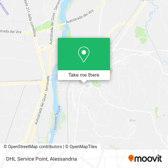 DHL Service Point map