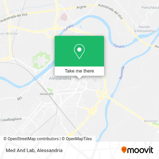 Med And Lab map