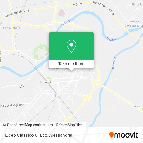 Liceo Classico U. Eco map