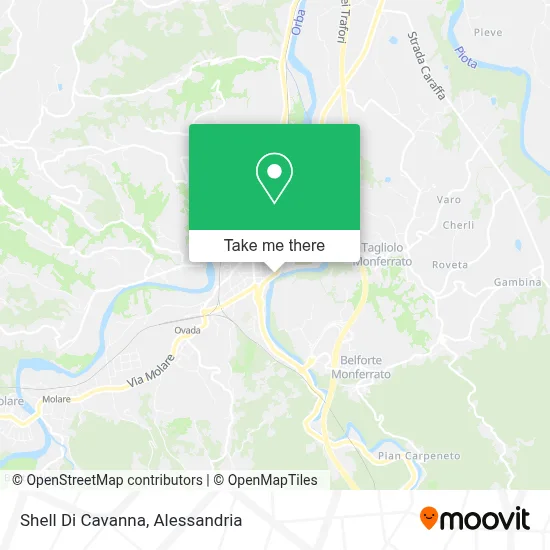 Shell Di Cavanna map