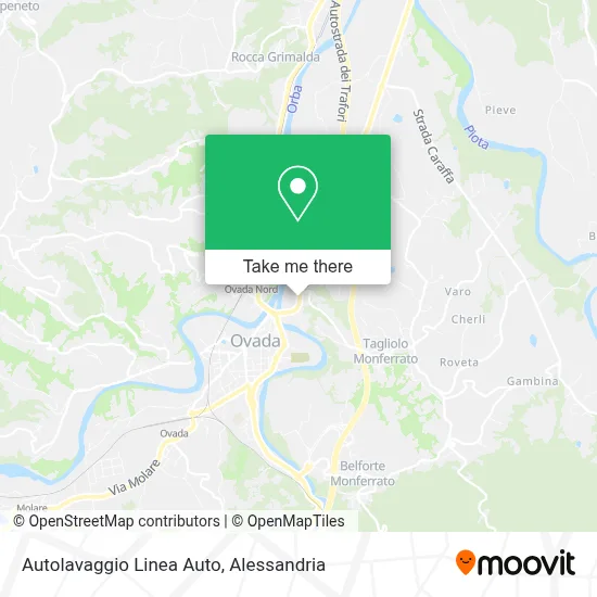 Autolavaggio Linea Auto map