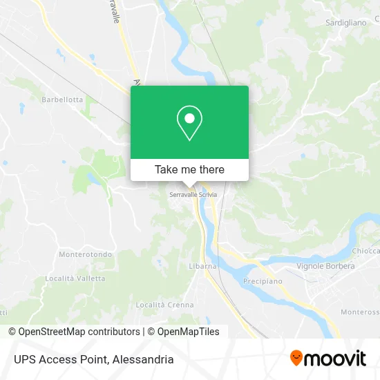 UPS Access Point map