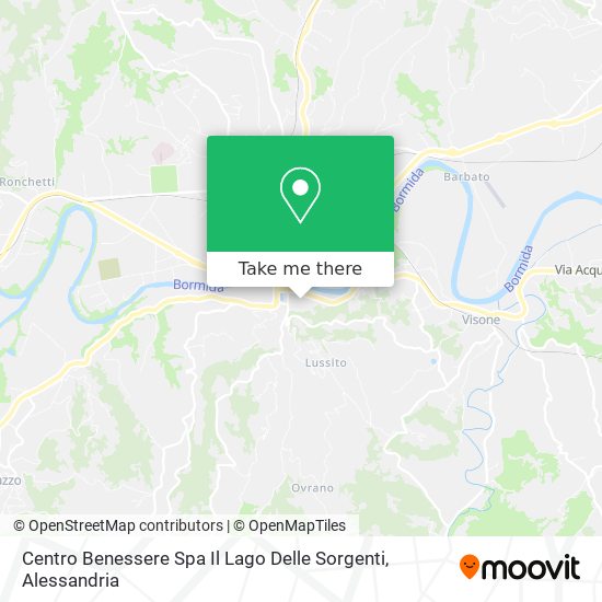 Centro Benessere Spa Il Lago Delle Sorgenti map