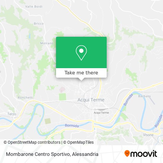 Mombarone Centro Sportivo map