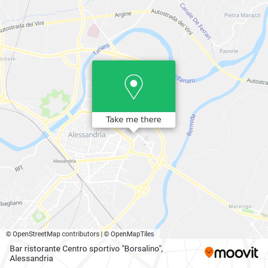 Bar ristorante Centro sportivo "Borsalino" map
