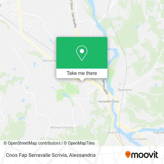 Cnos Fap Serravalle Scrivia map