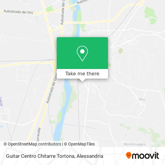 Guitar Centro Chitarre Tortona map