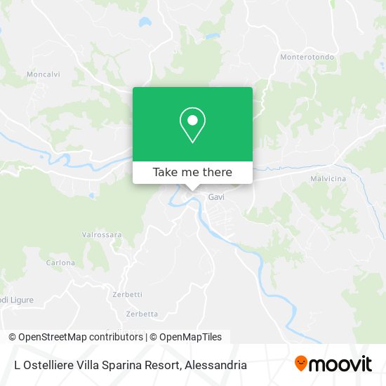 L Ostelliere Villa Sparina Resort map