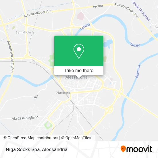 Niga Socks Spa map