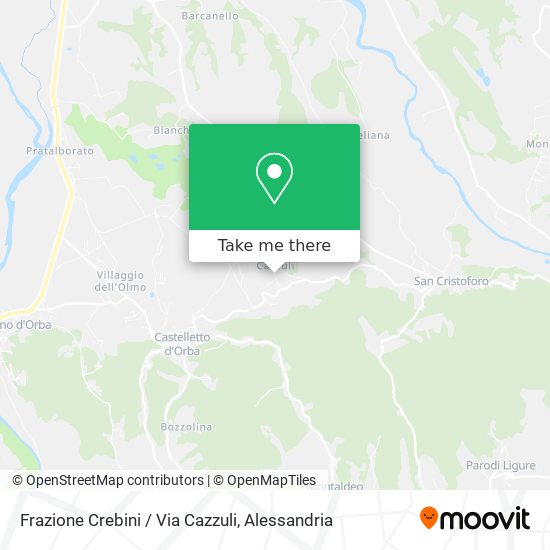 Frazione Crebini / Via Cazzuli map