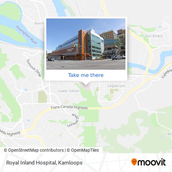 Royal Inland Hospital map