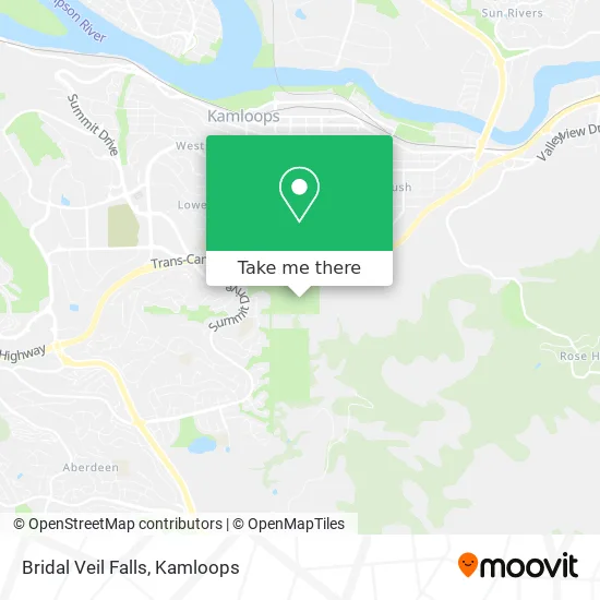 Bridal Veil Falls map