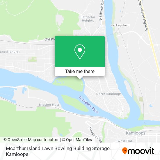 Mcarthur Island Lawn Bowling Building Storage map