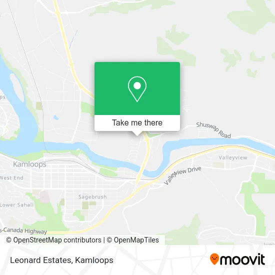 Leonard Estates map