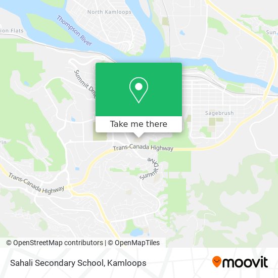 Sahali Secondary School map