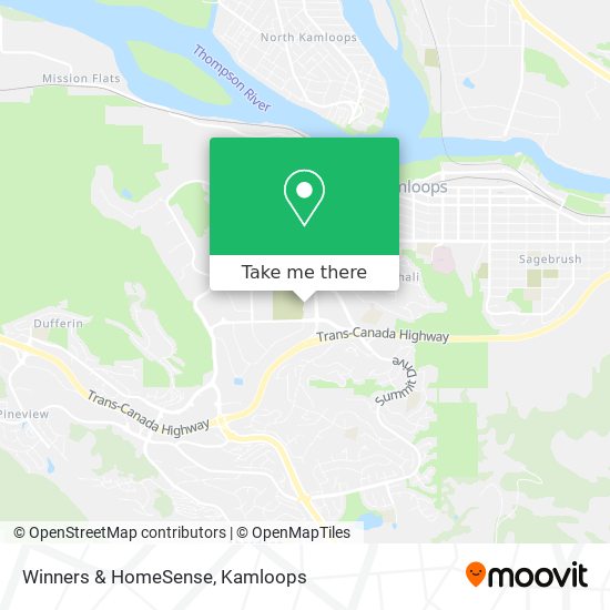 Winners & HomeSense map