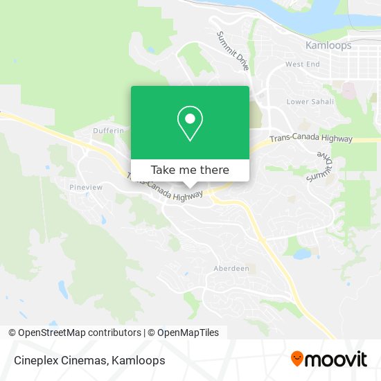 Cineplex Cinemas map