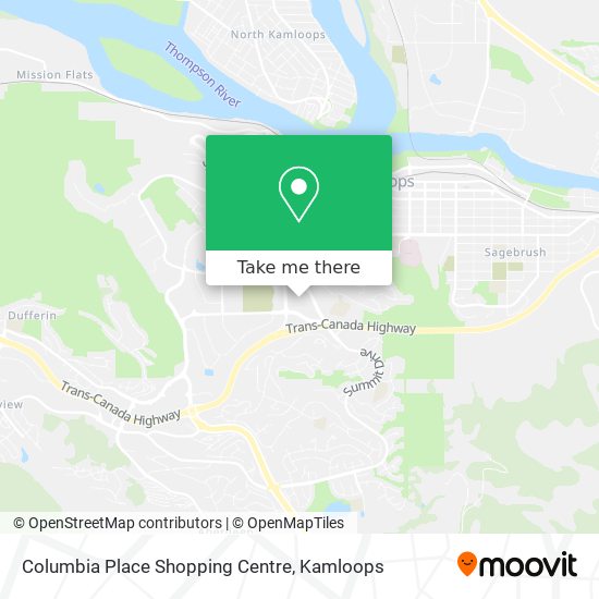 Columbia Place Shopping Centre map