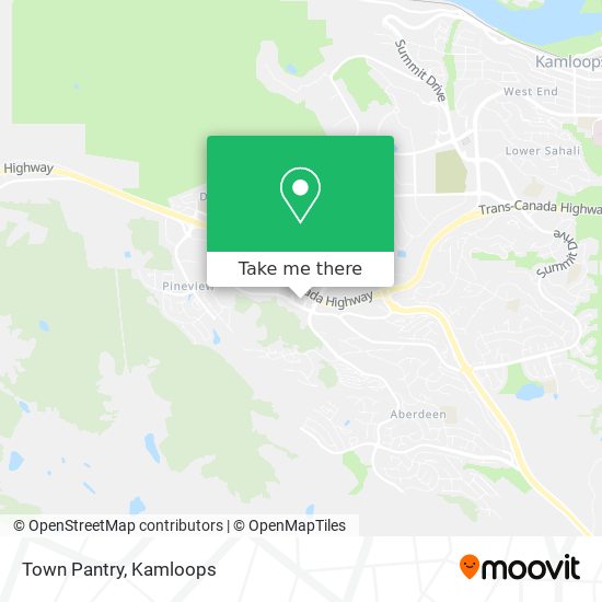 Town Pantry map