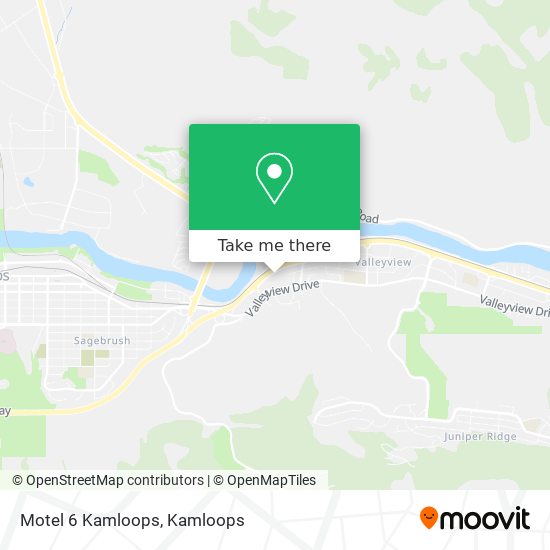 Motel 6 Kamloops map