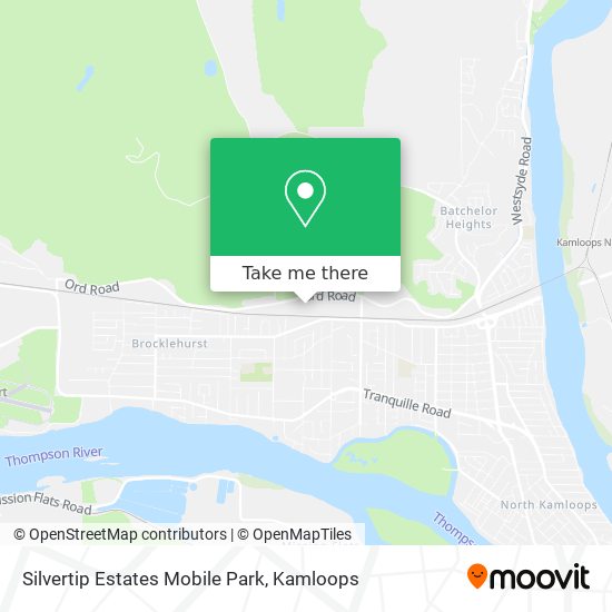 Silvertip Estates Mobile Park map