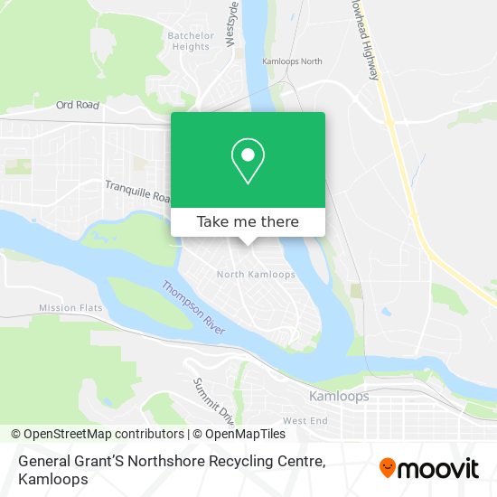 General Grant’S Northshore Recycling Centre map