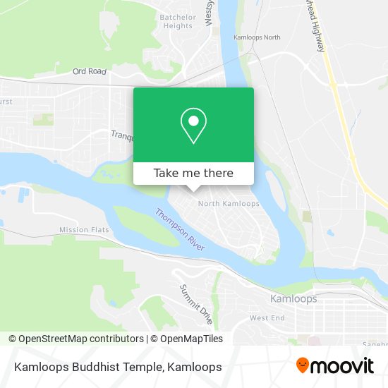 Kamloops Buddhist Temple map