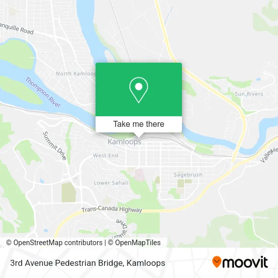 3rd Avenue Pedestrian Bridge map