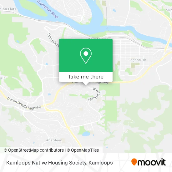 Kamloops Native Housing Society map