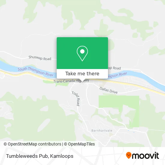 Tumbleweeds Pub map