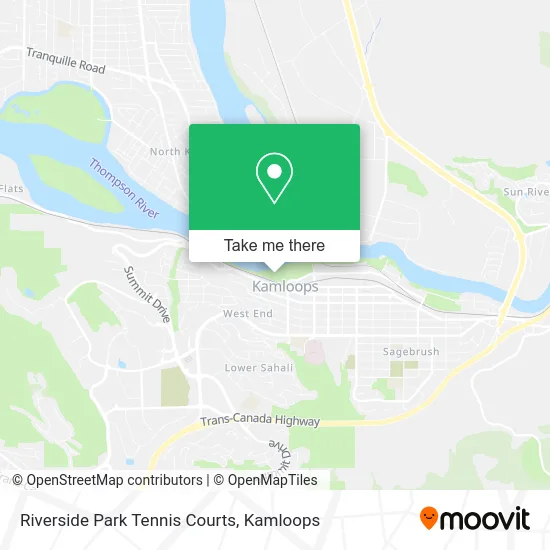 Riverside Park Tennis Courts map