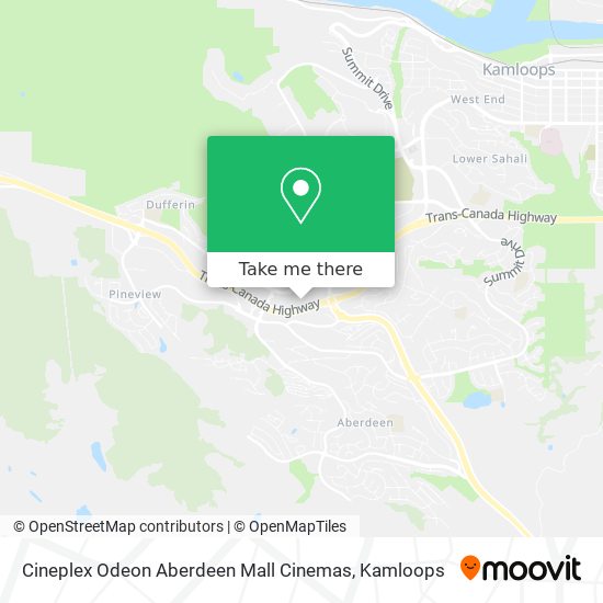 Cineplex Odeon Aberdeen Mall Cinemas map