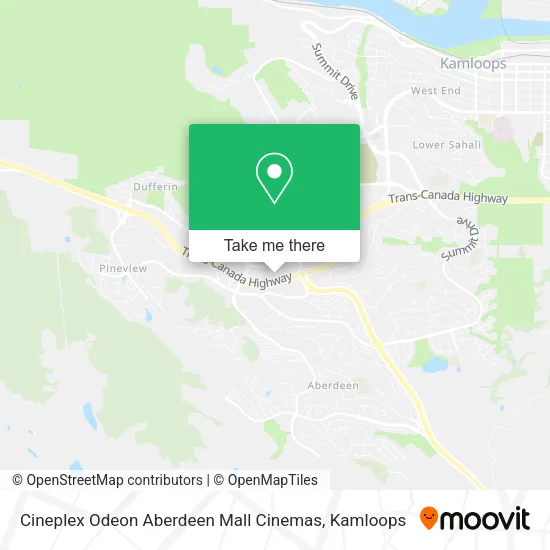 Cineplex Odeon Aberdeen Mall Cinemas map