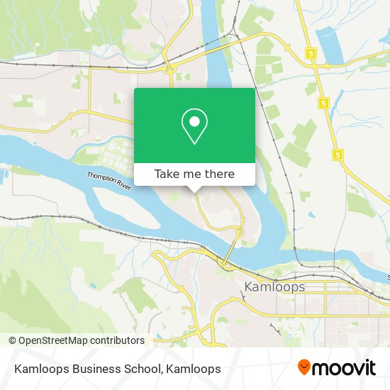 Kamloops Business School map