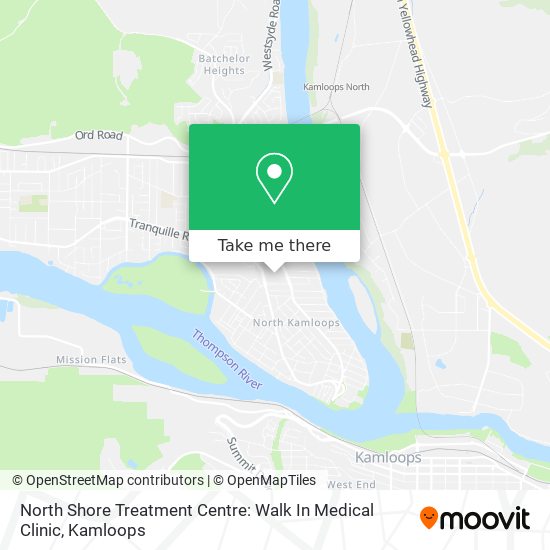 North Shore Treatment Centre: Walk In Medical Clinic map