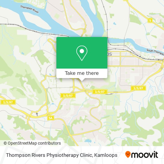 Thompson Rivers Physiotherapy Clinic map