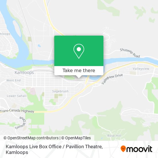 Kamloops Live Box Office / Pavillion Theatre plan